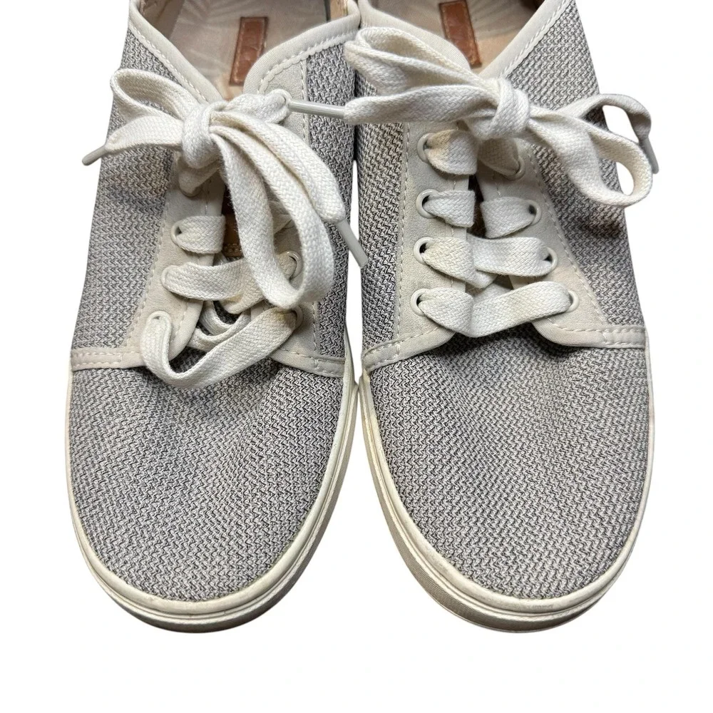 OluKai Pehuea Li Shoes Womens Size 8.5 Gray Mesh Lace Up Casual Walking Sneakers